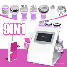 9 sur 1 machine de beauté multifonction / Lipolaser / Cavitation / Vacuum / RF Slimming Beauty Machine